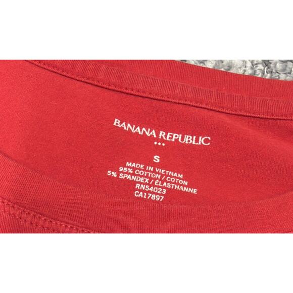 Banana Republic Women’s Red Long Sleeve Casual Top Sz Small - Picture 3 of 5